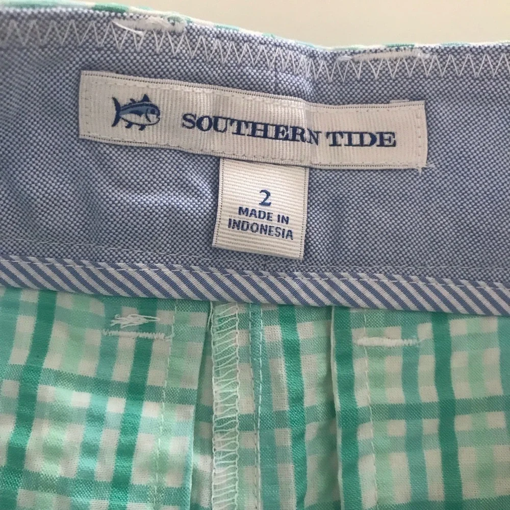 NWT Southern Tide Gingham Seersucker Leah Shorts. - Picture 5 of 9